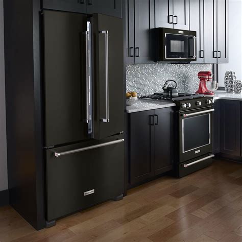 color cabinets and black stainless steel appliances|black stainless steel color schemes.